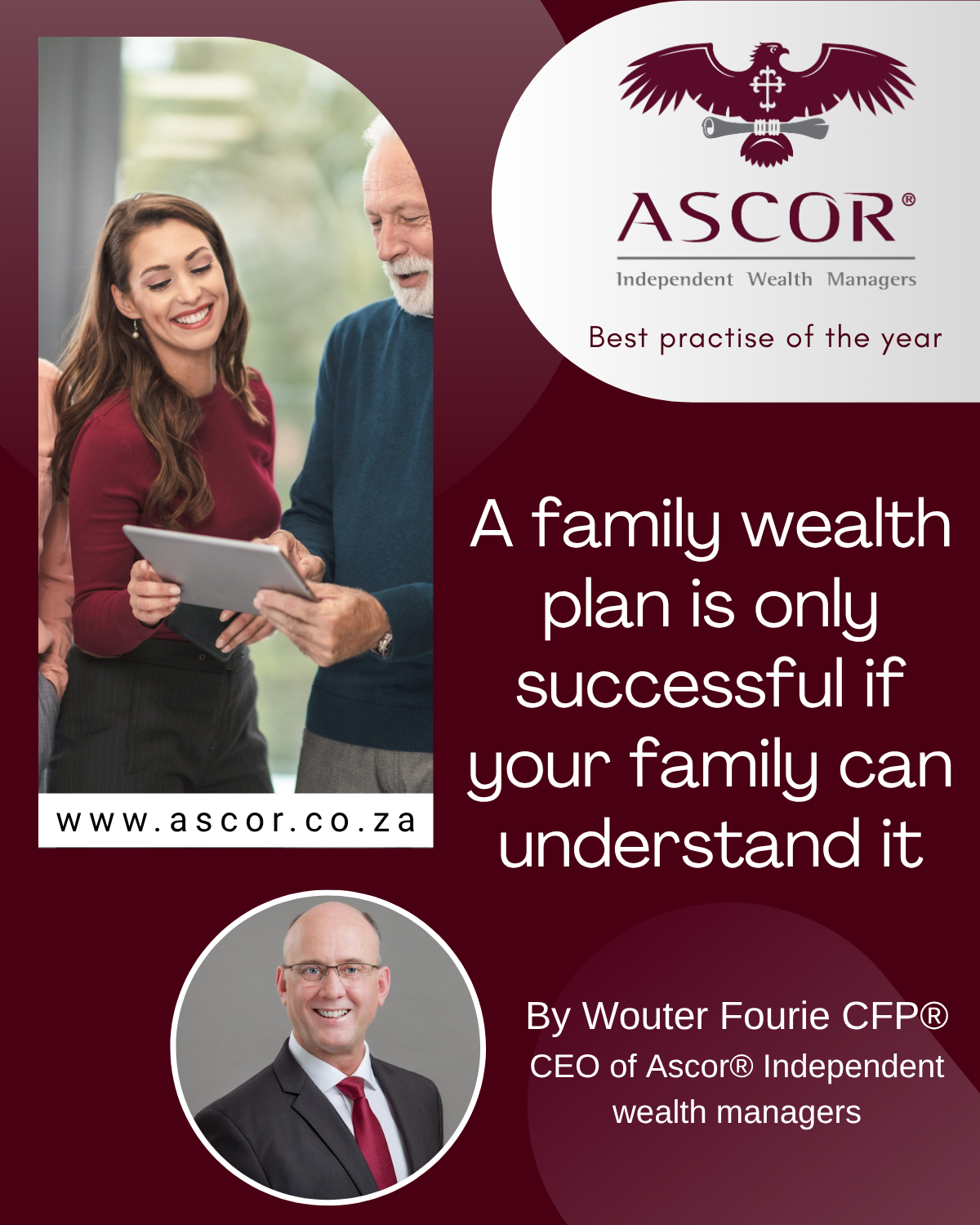 Wouter Fourie A family wealth plan is only successful if your family can understand it 30Sept2026